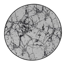 Mijölnir Alfombrilla de baño Marble 100 cm - Blanco